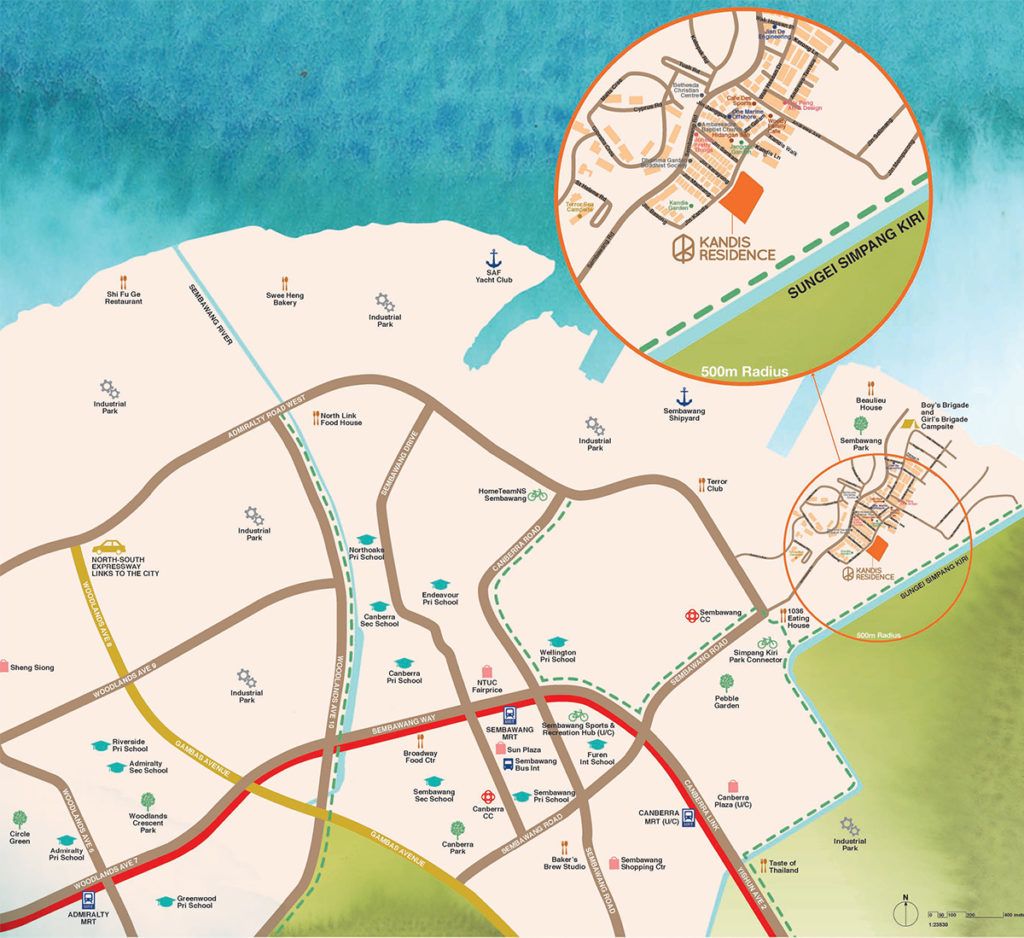 kandis residence location map