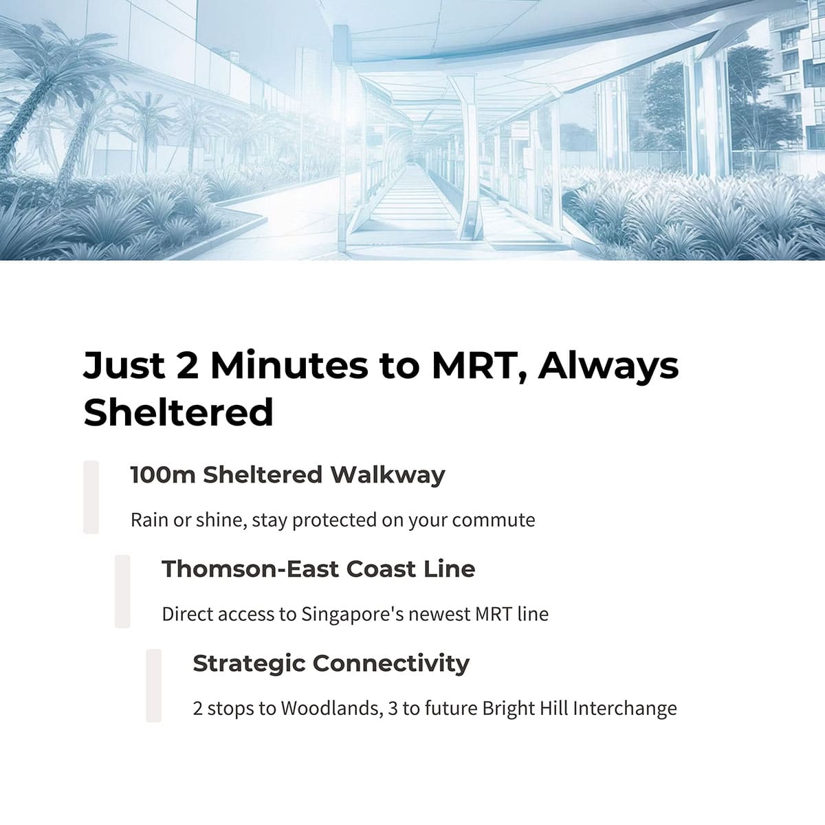 Just 2 minutes to MRT Just 2 minutes to MRT
